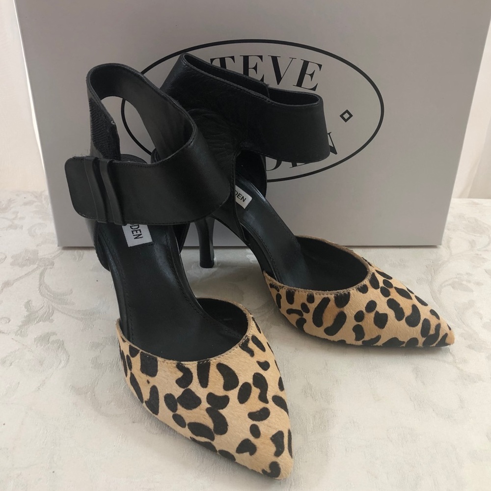 🆕 steve madden leopard print pumps, in Box
